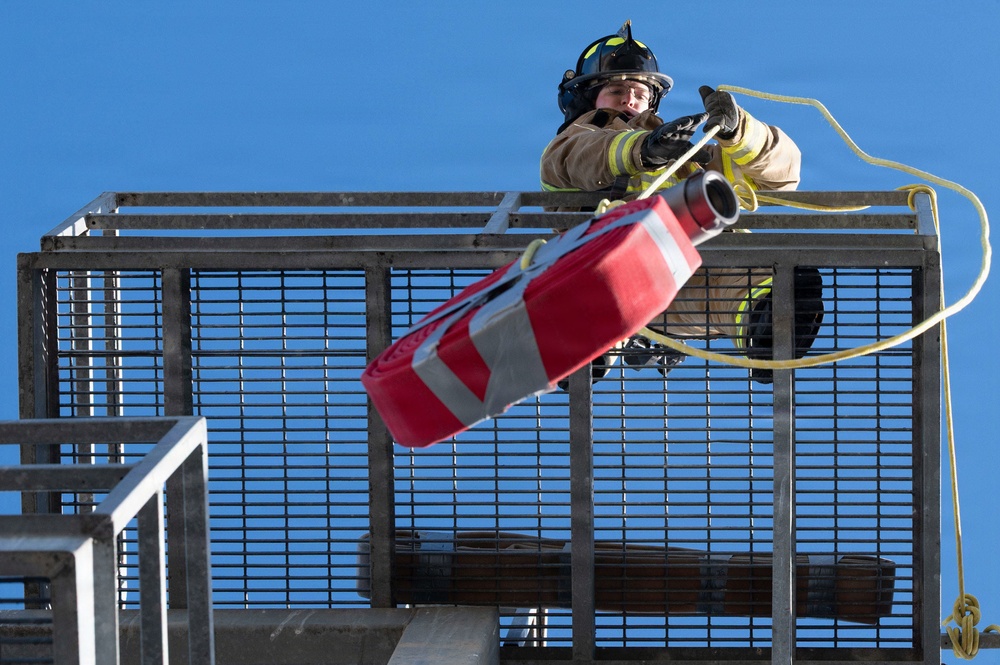 Joint firefighters collaborate, compete and test their abilities