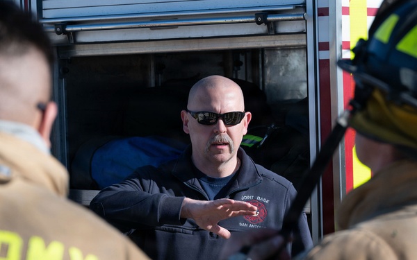 Joint firefighters collaborate, compete and test their abilities