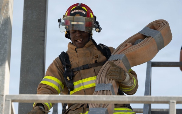 Joint firefighters collaborate, compete and test their abilities