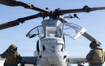 HMLA-167 conducts flight operations