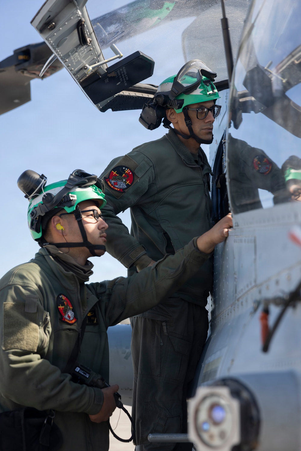 HMLA-167 conducts flight operations