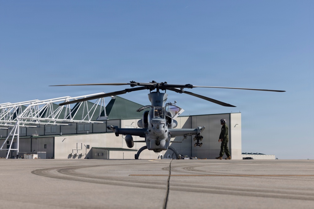 HMLA-167 conducts flight operations