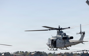 HMLA-167 conducts flight operations