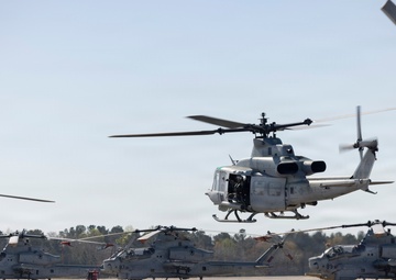 HMLA-167 conducts flight operations
