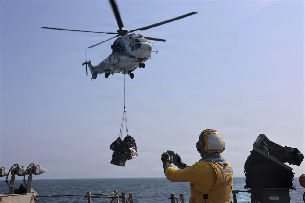 USS McFaul (DDG 74) Conducts Replenishment-at-Sea