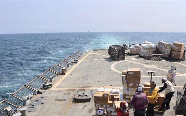 USS McFaul (DDG 74) Conducts Replenishment-at-Sea