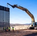 Panel Installation of New Border Wall System South of Sonoita, Ariz.