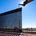 Panel Installation of New Border Wall System South of Sonoita, Ariz.