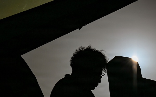 Airmen conduct F-16 maintenance during Operation Epic Fury