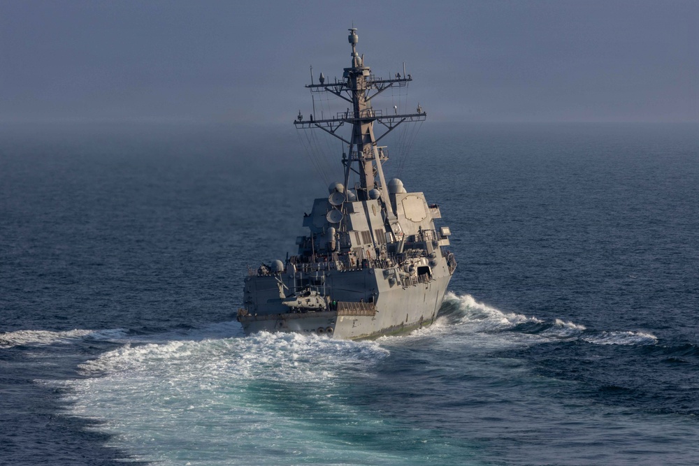 USS Frank E. Peterson Jr. (DDG 121) sails in Arabian Sea