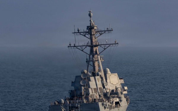 USS Frank E. Peterson Jr. (DDG 121) sails in Arabian Sea