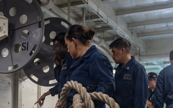 USS Iwo Jima Sea and Anchor Detail