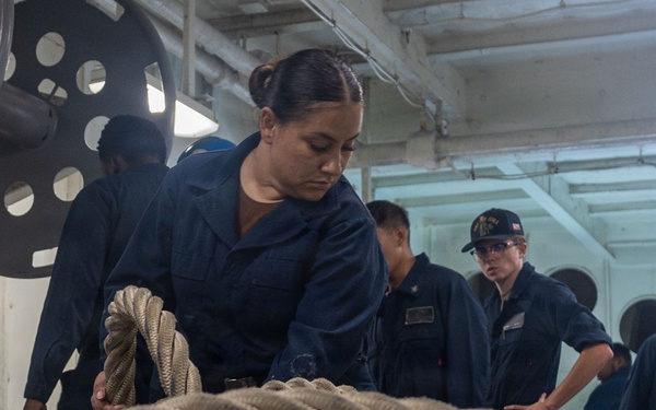 USS Iwo Jima Sea and Anchor Detail