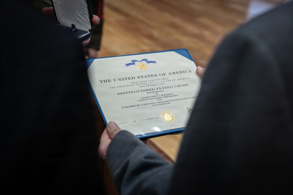 Maj. Everette McPherson Posthumous Distinguished Flying Cross Ceremony