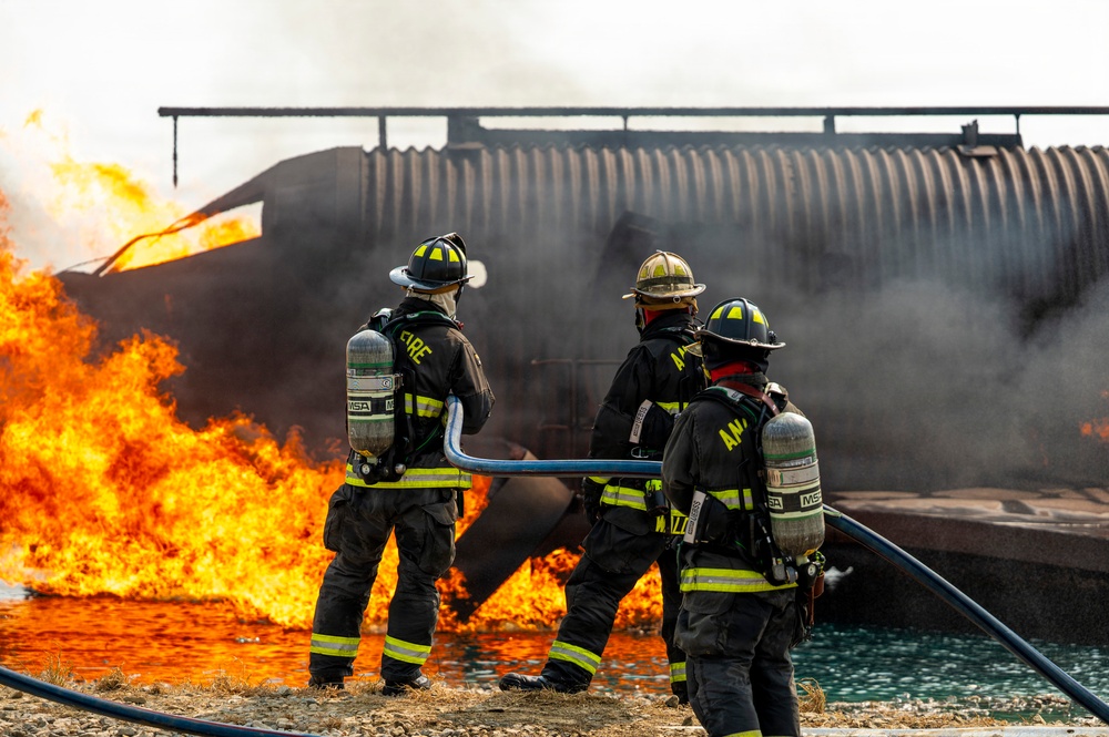 Delaware Air National Guardsmen Conduct Aircraft Live Fire Training at Dover Air Force Base