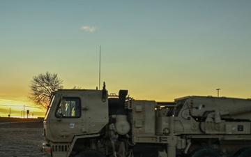 Michigan National Guard Soldier trains as HIMARS crew member during Wyoming course