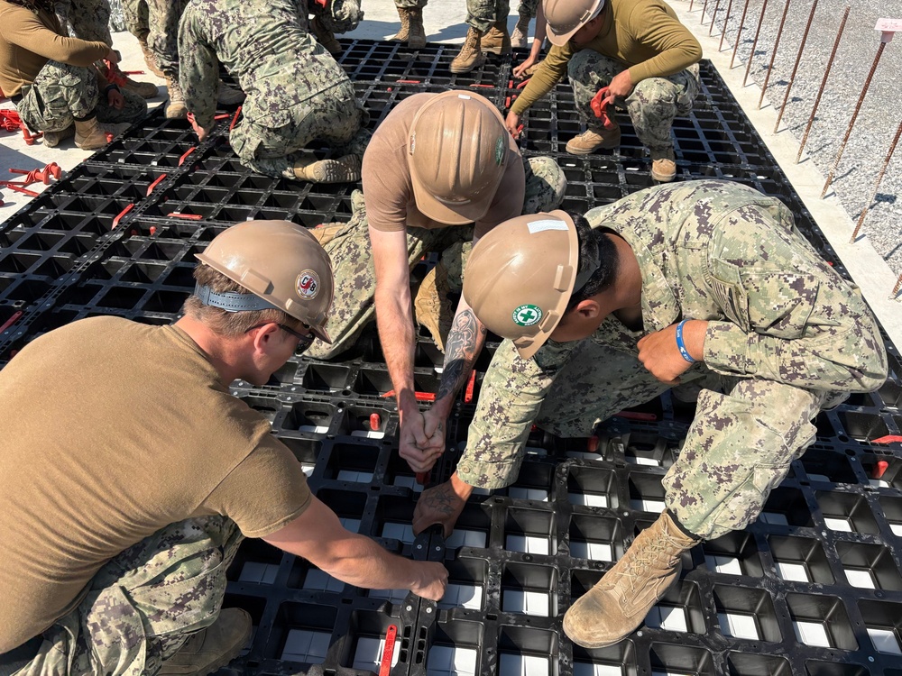NMCB 133 Builds a Storage Facility