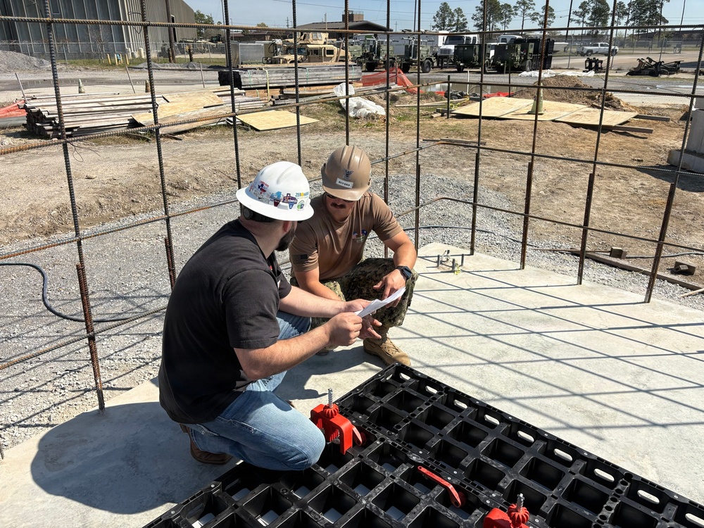 NMCB 133 Builds a Storage Facility