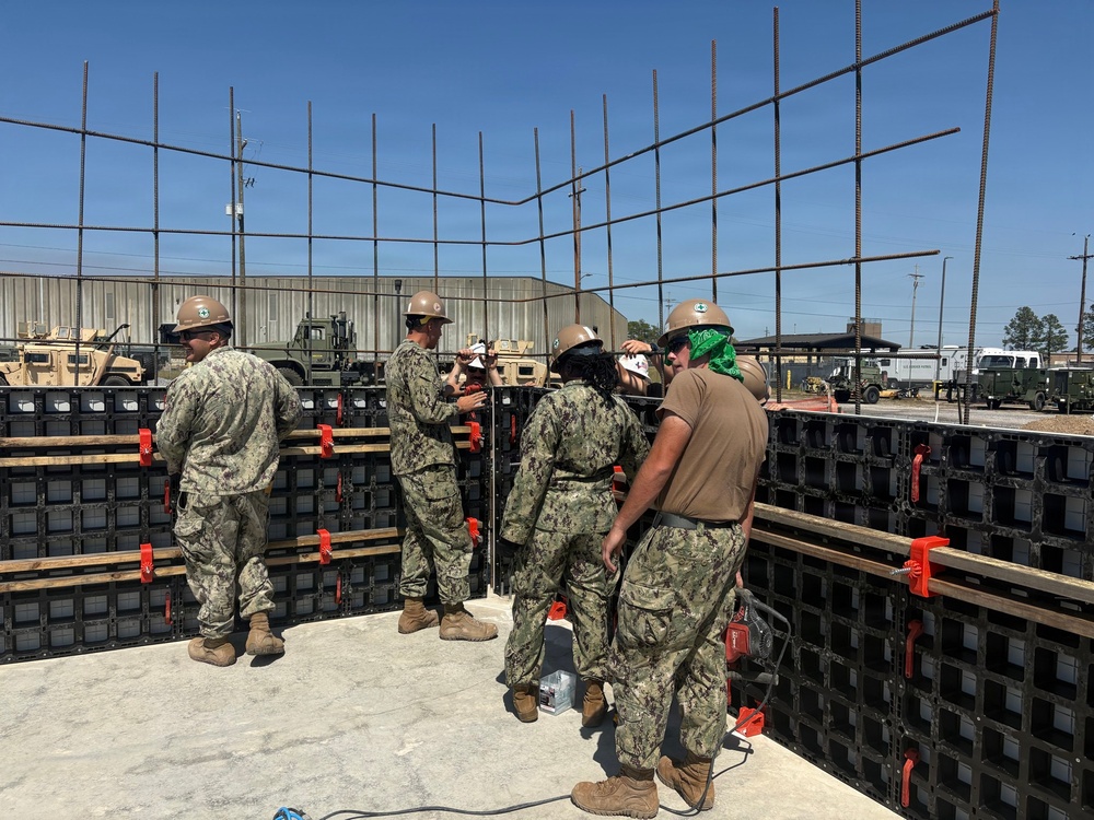 NMCB 133 Builds a Storage Facility