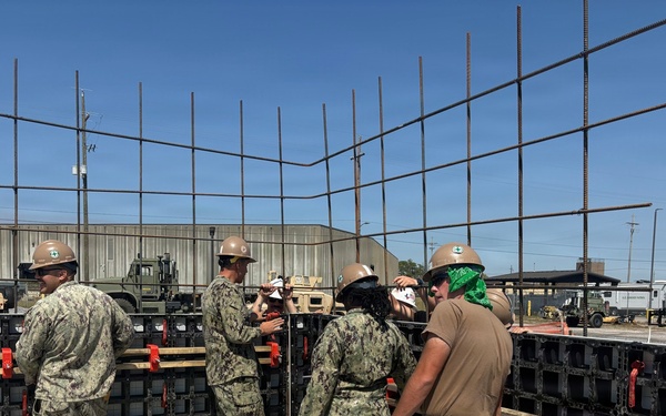 NMCB 133 Builds a Storage Facility