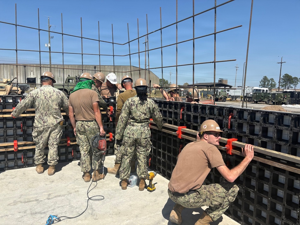 NMCB 133 Builds a Storage Facility