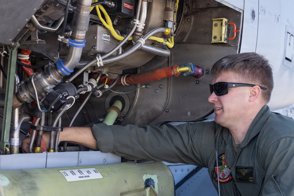 HMLA-167 conducts flight operations