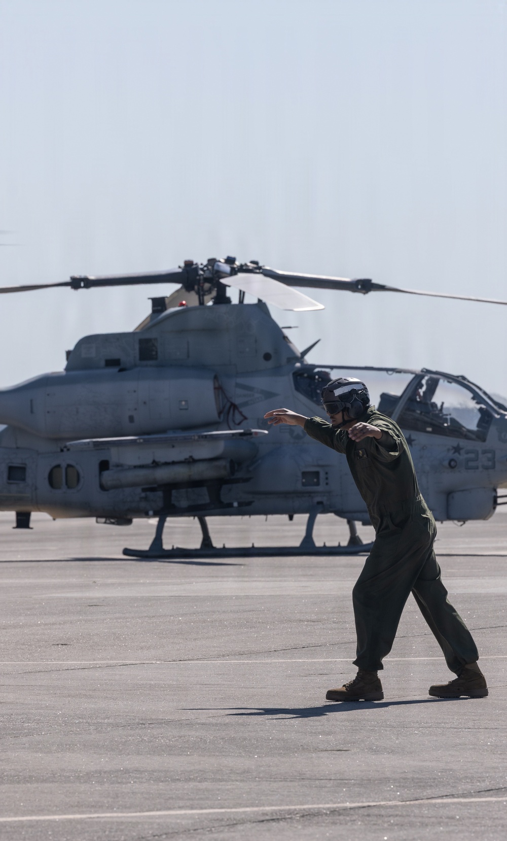 HMLA-167 conducts flight operations