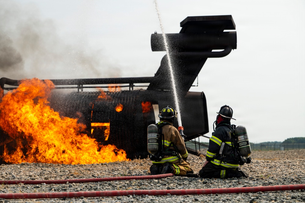 Delaware Air National Guardsmen Conduct Aircraft Live Fire Training at Dover Air Force Base