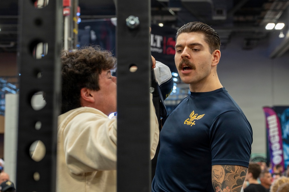 Navy Recruiters Pump Up for the Arnold Sports Festival