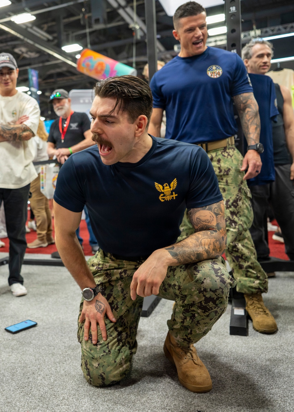 Navy Recruiters Pump Up for the Arnold Sports Festival
