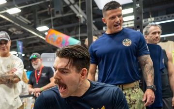 Navy Recruiters Pump Up for the Arnold Sports Festival