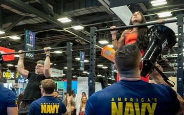 Navy Recruiters Pump Up for the Arnold Sports Festival