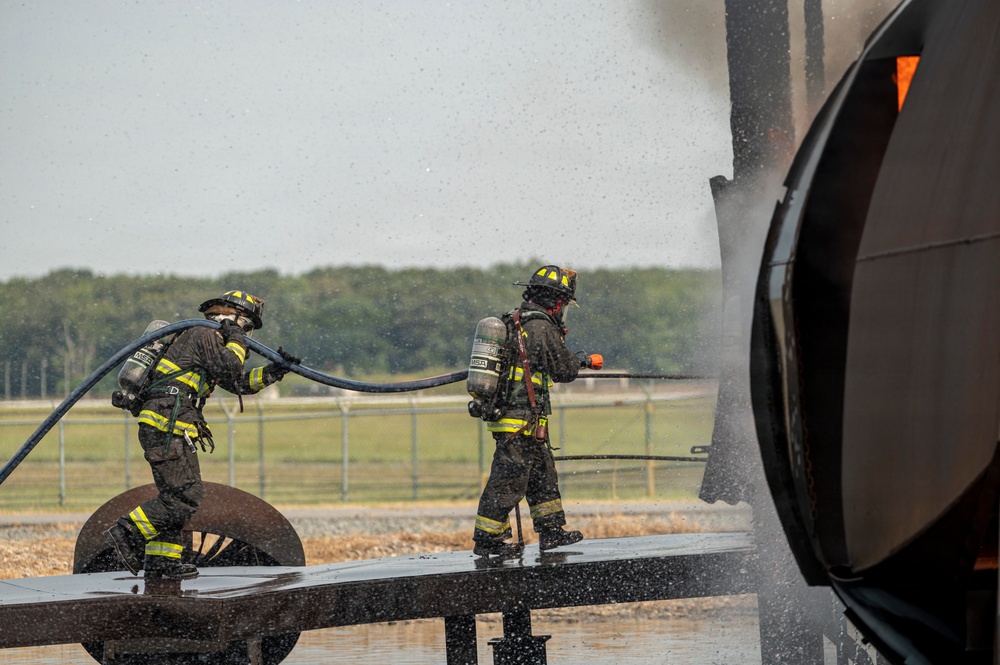Delaware Air National Guardsmen Conduct Aircraft Live Fire Training at Dover Air Force Base