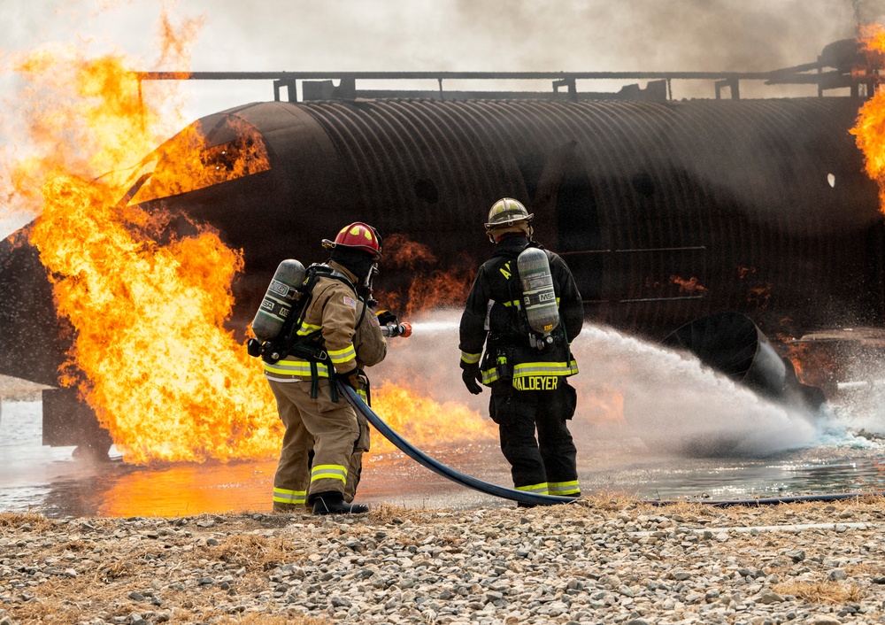 Delaware Air National Guardsmen Conduct Aircraft Live Fire Training at Dover Air Force Base