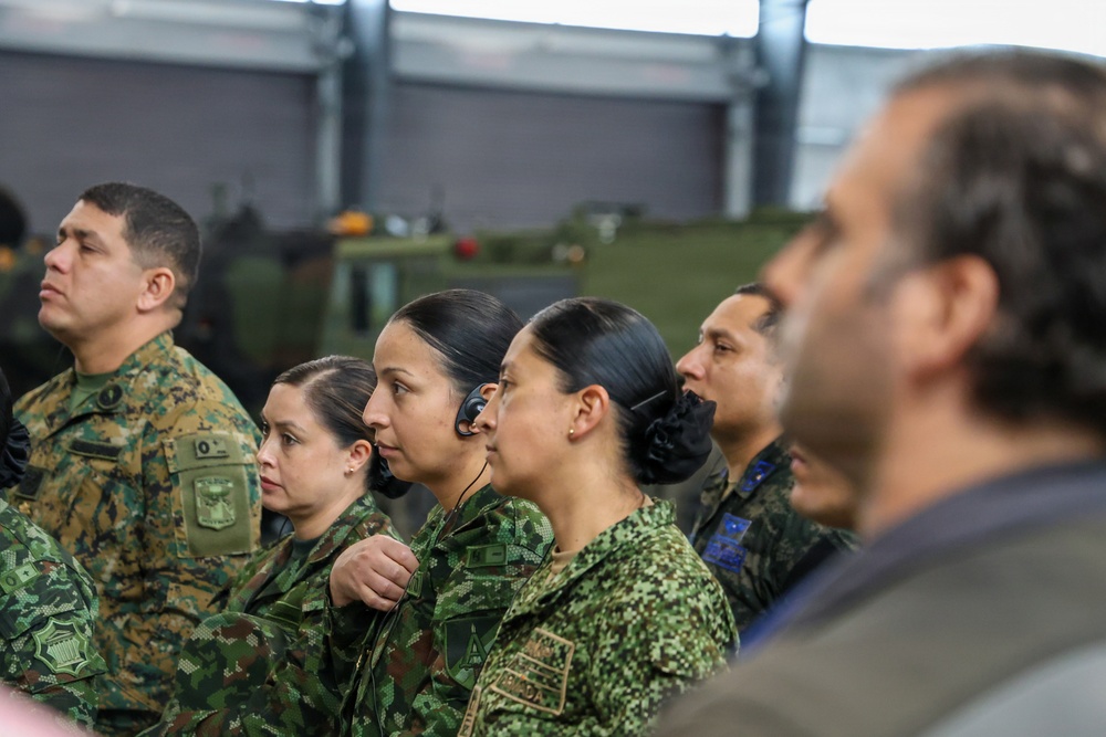 Students from the Joint Logistics and Security Assistance Course (JLSAC) visited Marine Corps Logistics Command