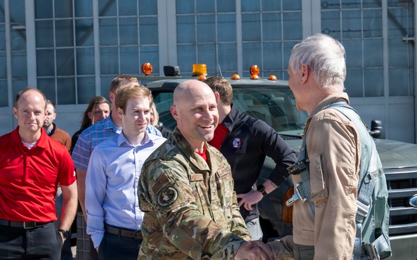 T-7A Red Hawk Lands at Wright-Patterson AFB; AFLCMC Program Office
