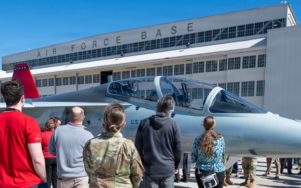 T-7A Red Hawk Lands at Wright-Patterson AFB; AFLCMC Program Office
