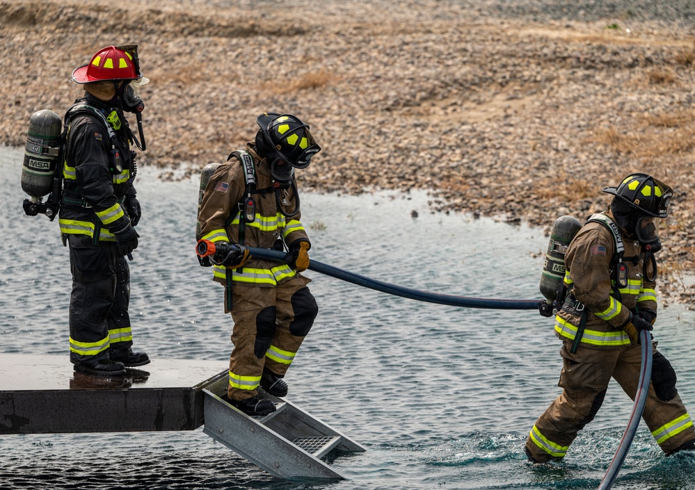 Delaware Air National Guardsmen Conduct Aircraft Live Fire Training at Dover Air Force Base
