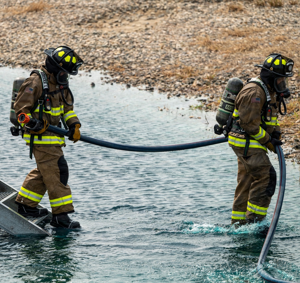 Delaware Air National Guardsmen Conduct Aircraft Live Fire Training at Dover Air Force Base