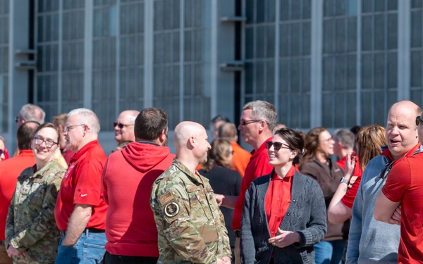 T-7A Red Hawk Lands at Wright-Patterson AFB; AFLCMC Program Office