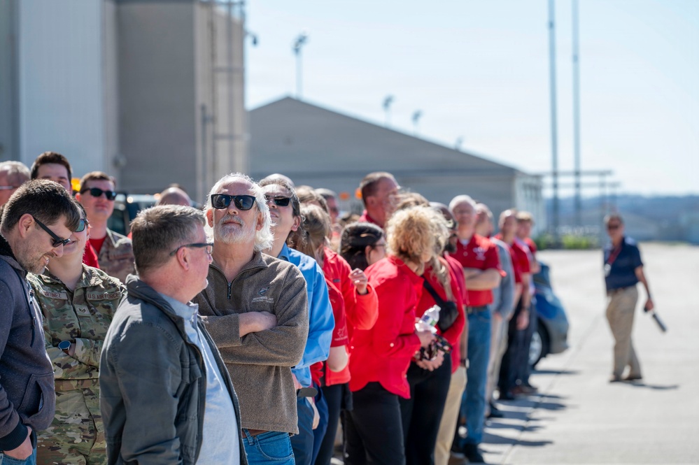 T-7A Red Hawk Lands at Wright-Patterson AFB; AFLCMC Program Office