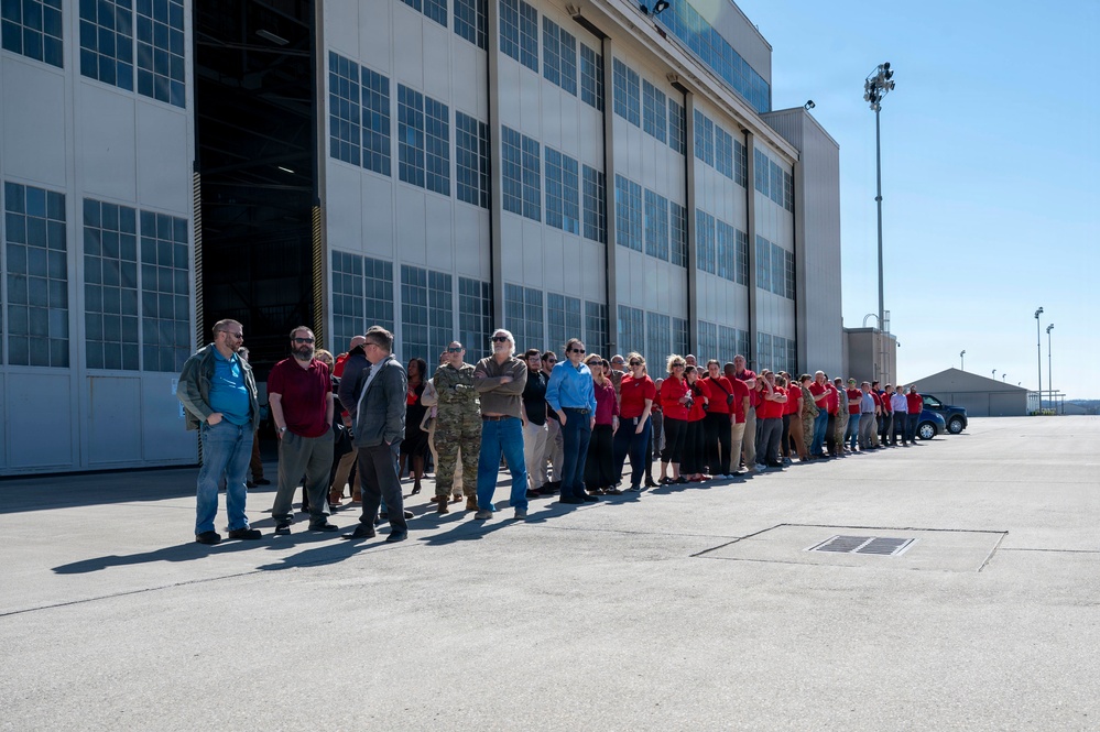 T-7A Red Hawk Lands at Wright-Patterson AFB; AFLCMC Program Office