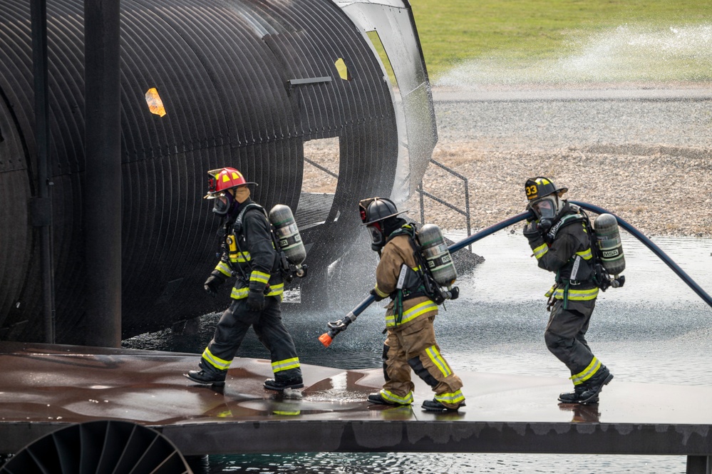 Delaware Air National Guardsmen Conduct Aircraft Live Fire Training at Dover Air Force Base