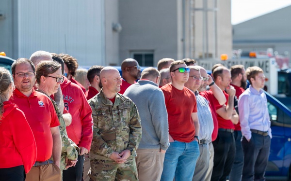 T-7A Red Hawk Lands at Wright-Patterson AFB; AFLCMC Program Office
