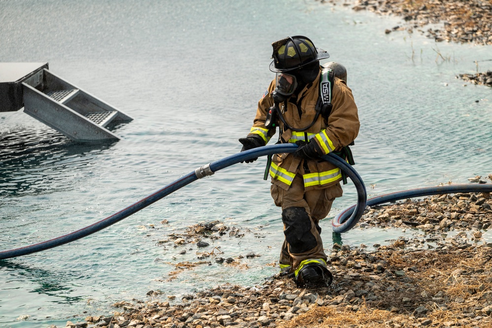 Delaware Air National Guardsmen Conduct Aircraft Live Fire Training at Dover Air Force Base