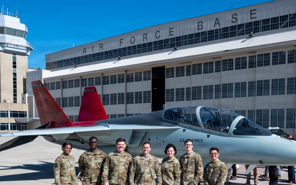 T-7A Red Hawk Lands at Wright-Patterson AFB; AFLCMC Program Office