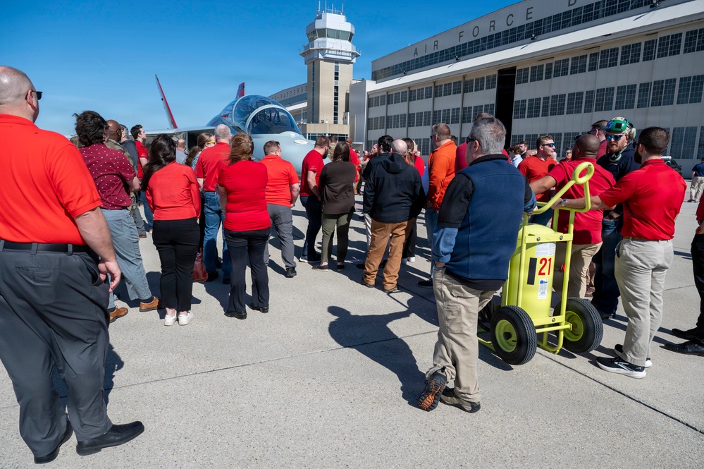 T-7A Red Hawk Lands at Wright-Patterson AFB; AFLCMC Program Office