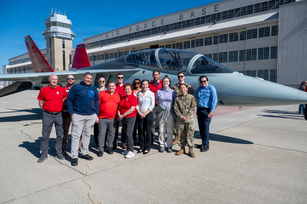 T-7A Red Hawk Lands at Wright-Patterson AFB; AFLCMC Program Office
