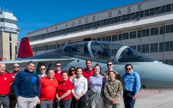 T-7A Red Hawk Lands at Wright-Patterson AFB; AFLCMC Program Office