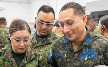 Students from the Joint Logistics and Security Assistance Course (JLSAC) visited Marine Corps Logistics Command